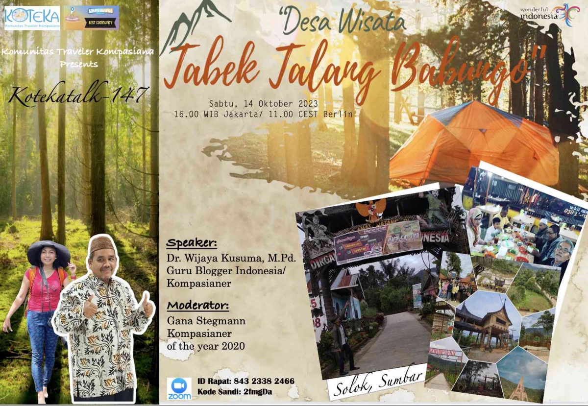 Tabek Kotekatalk-147: Desa Wisata Tabek Talang Babungo, Sumbar - Kompasiana.com