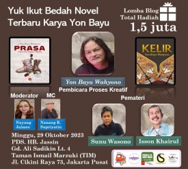 Bedah Novel Terbaru Yon Bayu Berhadiah 1,5 Juta, Ayok Ikut!