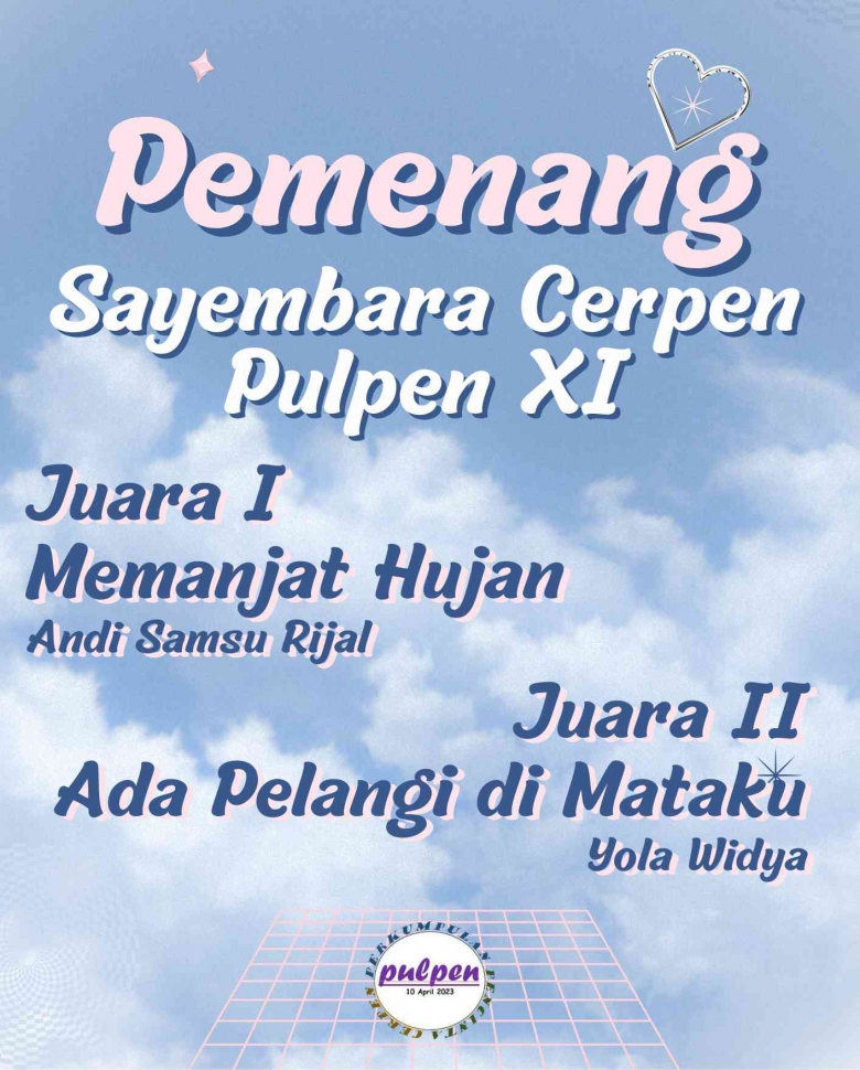 Pemenang Sayembara Cerpen Pulpen XI