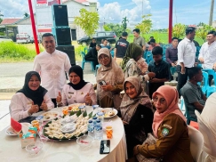 Suasana Halal Bi Halal Idul Fitri di Kediaman DR, Safaruddin, S.Sos.MSP Berlangsung Meriah