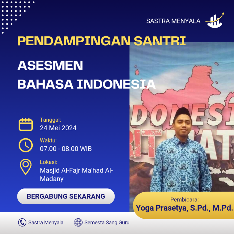 Pendampingan Santri untuk Asesmen Bahasa Indonesia