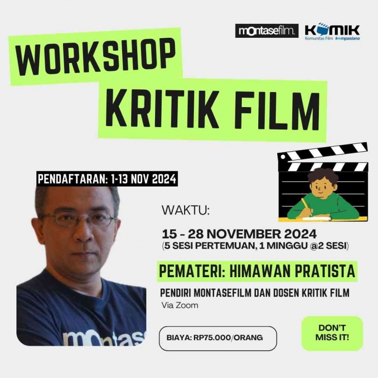 Ikutan Workshop Kritik Film Yuk, Nambah Wawasan Kamu Seputar Perfilman