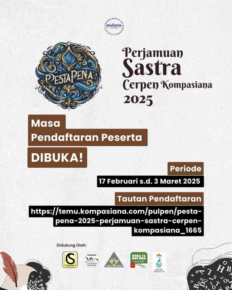 Masa Pendaftaran Peserta Pesta Pena 2025 Dibuka!