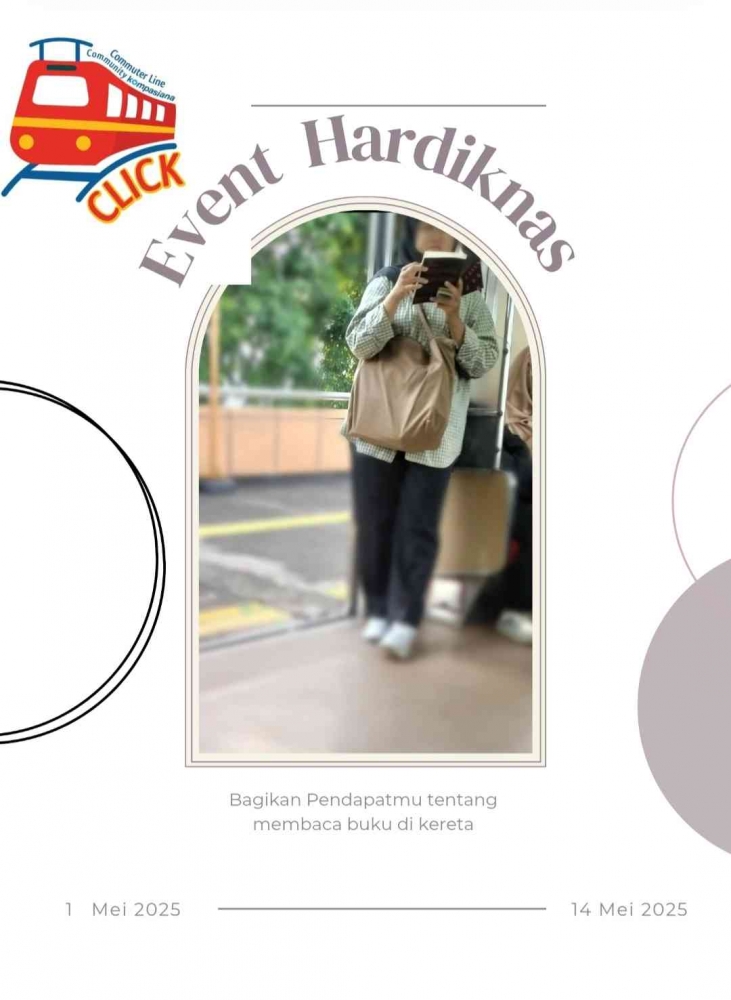 Event Hardiknas: Bagikan Pendapatmu Tentang Membaca Buku di Kereta
