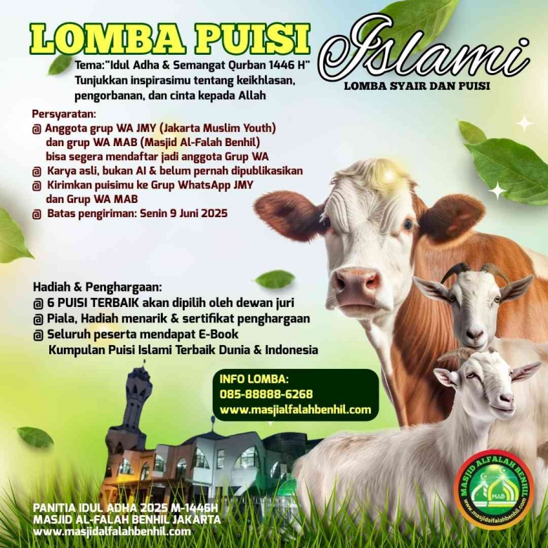 LOMBA SYAIR DAN PUISI ISLAMI IDUL ADHA DAN KURBAN
