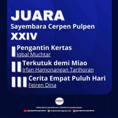 Juara Sayembara Cerpen Pulpen XXIV
