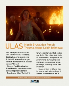 ULAS KOMiK: Final Destination Masih Brutal, Penuh Trauma, Tapi Istimewa