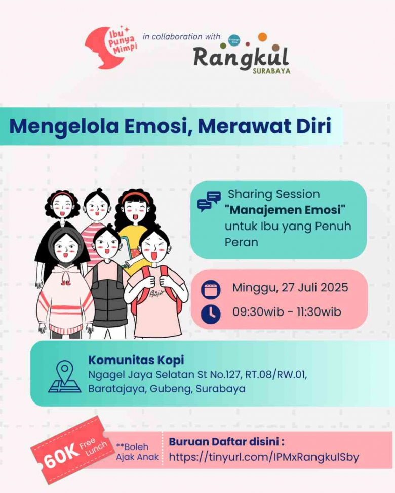 IPM in collaboration with Rangkul Surabaya: Mengelola Emosi, Merawat Diri