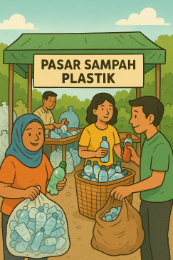 Bayangkan Jika Di Desamu Ada Pasar Sampah Plastik