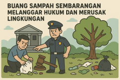 Tak Hanya Merusak Lingkungan, Buang Sampah Sembarangan Itu Melanggar Hukum!