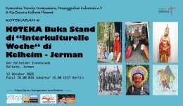 Koteka Buka Stand di Interkurturelle Woche Kelheim, Jerman