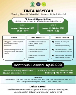 Tinta Aisyiyah: Training Inspiratif Tulis Artikel Aisyiyah Bekasi