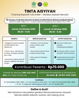 Tinta Aisyiyah: Training Inspiratif Tulis Artikel Aisyiyah Bekasi